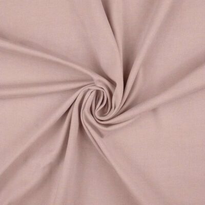 Anorakstof i gammelrosa, twill i polyester og bomuld