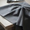 Anorakstof i grå, twill i polyester og bomuld