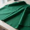 Vihreä anorakkikangas, polyesteri–puuvilla twill