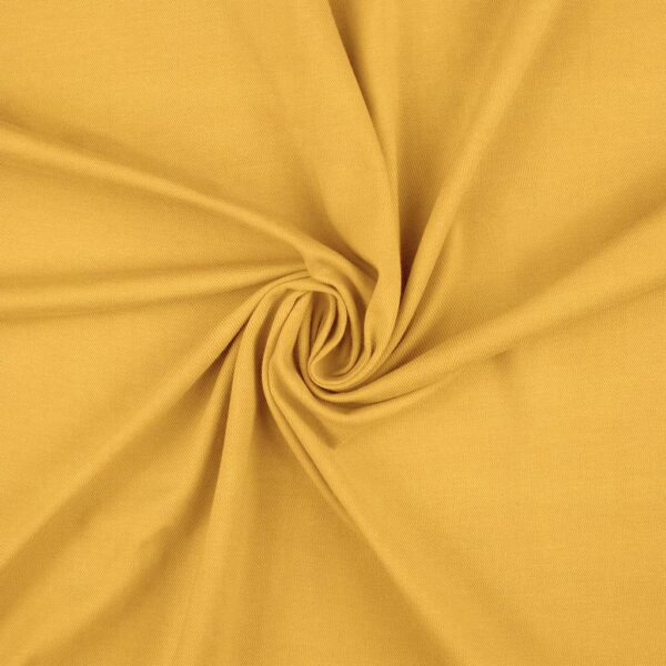 Keltainen anorakkikangas, polyesteri–puuvilla twill