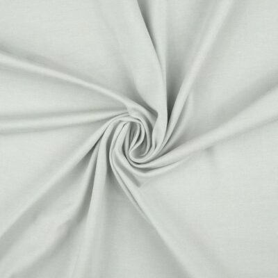 Anorakstof i hvid, twill i polyester og bomuld