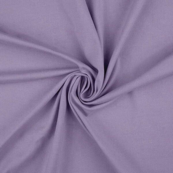 Anorakstof i lavendel, twill i polyester og bomuld