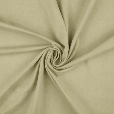 Anorakstof i lys khaki, twill i polyester og bomuld