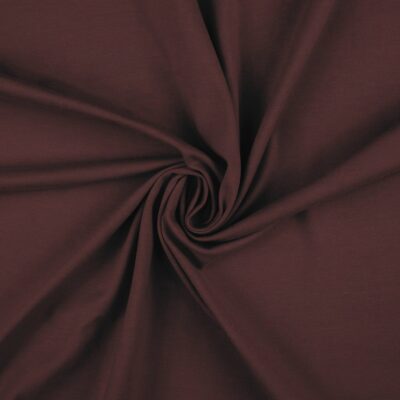 Mahogany anorak fabric, twill in polyester and cotton