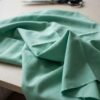 Anorakstof i mint, twill i polyester og bomuld