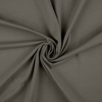 Dark taupe anorak fabric, twill in polyester and cotton