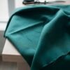 Tumma turkoosi anorakkikangas, polyesteri–puuvilla twill