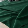 Anorakstof i mørkegrøn, twill i polyester og bomuld