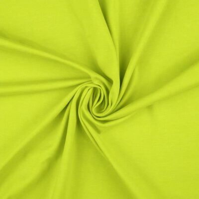 Anorakstof i neongul, twill i polyester og bomuld