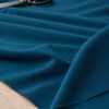 Anorakstof i petrol, twill i polyester og bomuld