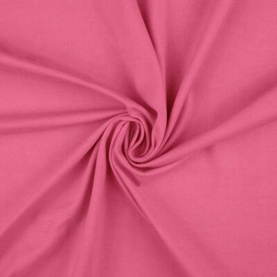 Anorakstof i pink, twill i polyester og bomuld