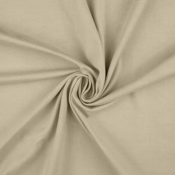 Anorakstof i sand, twill i polyester og bomuld