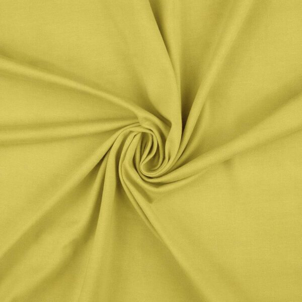 Anorakstof i sennep, twill i polyester og bomuld