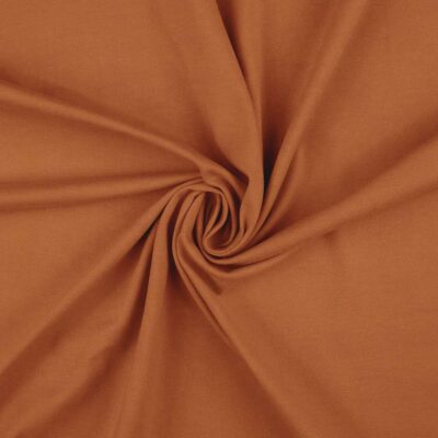 Terracotta anorak fabric, twill in polyester and cotton