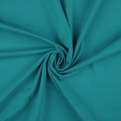 Anorakstof i turkis, twill i polyester og bomuld