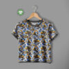 Construction machines on concrete grey, digital print jersey sewn as a children’s T-shirt