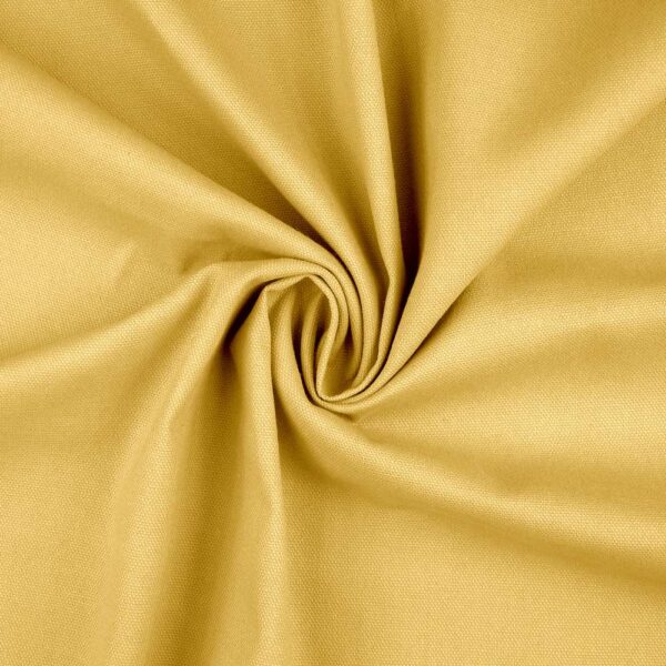 Canvas stof i gul, 100 % bomuld
