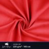 Canvas stof rød fra Jydsk Stoflager