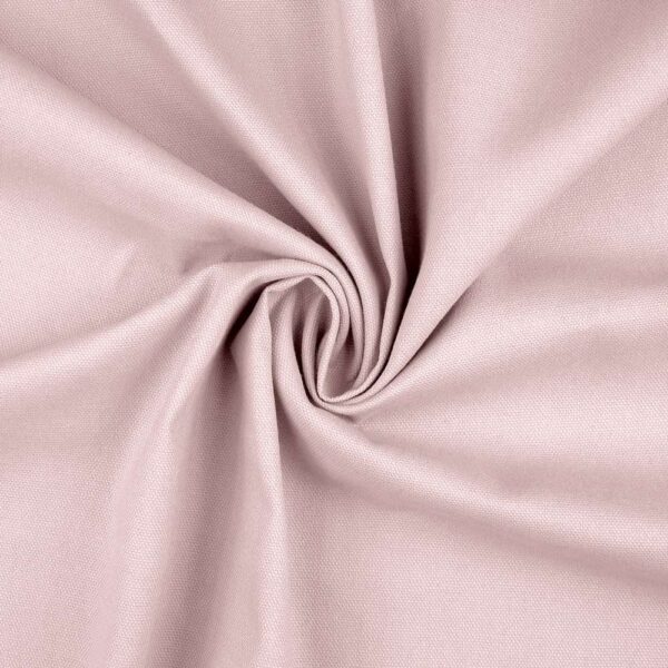 Pale pink canvas fabric, 100% cotton