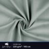 Canvas stof støvet grøn fra Jydsk Stoflager