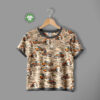 Excavators on sand, digital print jersey sewn as a children’s T-shirt