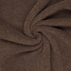 Brown teddy fabric by the metre for jackets and blankets
