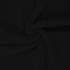 Black teddy fabric by the metre for jackets, vests and blankets