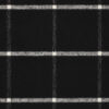 Black wool blend with off-white checks for jackets and coats