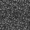 Printed viscose jersey small white flowers on black 200 g/m² 150 cm