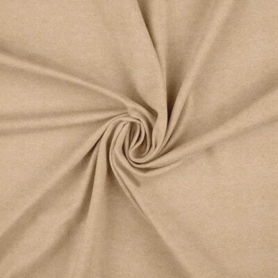 Faux suede in beige laid in soft folds