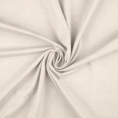 Faux suede in off-white laid in soft folds