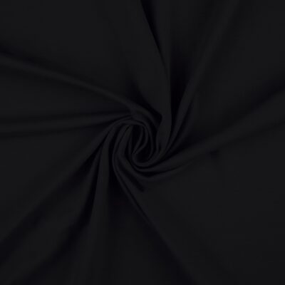 Faux suede in black laid in soft folds