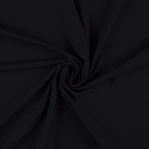 Faux suede in black laid in soft folds