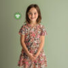 Killinger i rosenblomster, digitalprint jersey syet som pigekjole