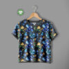 Krystaldrager, digitalprint jersey syet som T-shirt til børn