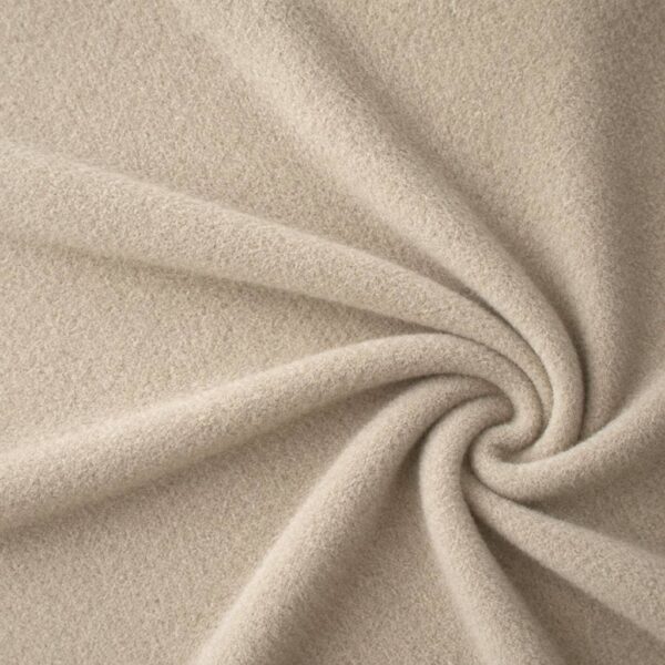 Sand lambskin fleece in 100% polyester, 240 g/m²