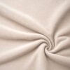 Verhoiluveluuri vaalea beige pehmeillä laskoksilla