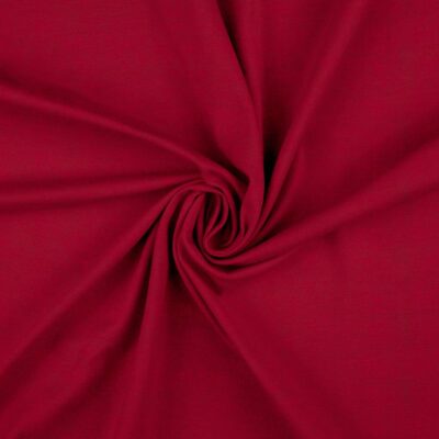 Red velour laid in soft folds