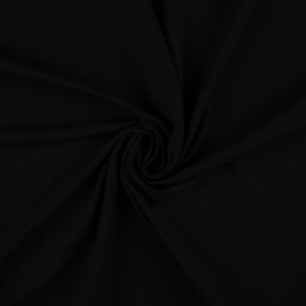 Black upholstery velour arranged in soft folds