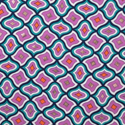 Viscose - Retro medaljon med folie
