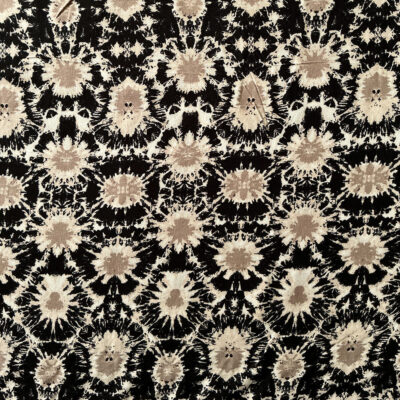 Viscose - Sort/sand tie dye