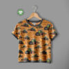 Traktorer på høstmark, digitalprint jersey syet som T-shirt til børn