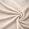 Velour vaalea beige pehmeillä laskoksilla