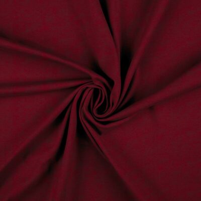 Dark red velour laid in soft folds