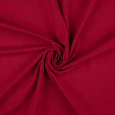 Red velour laid in soft folds