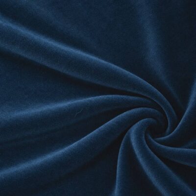 Velour teräksensininen pehmeillä laskoksilla