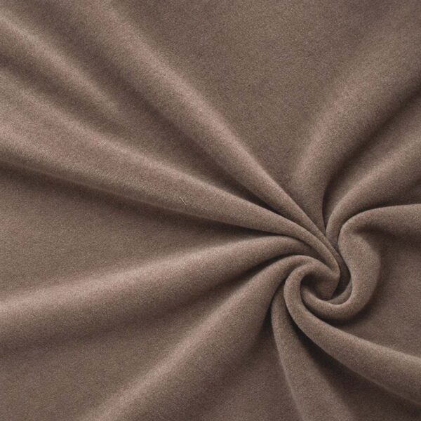 Velour taupe pehmeillä laskoksilla